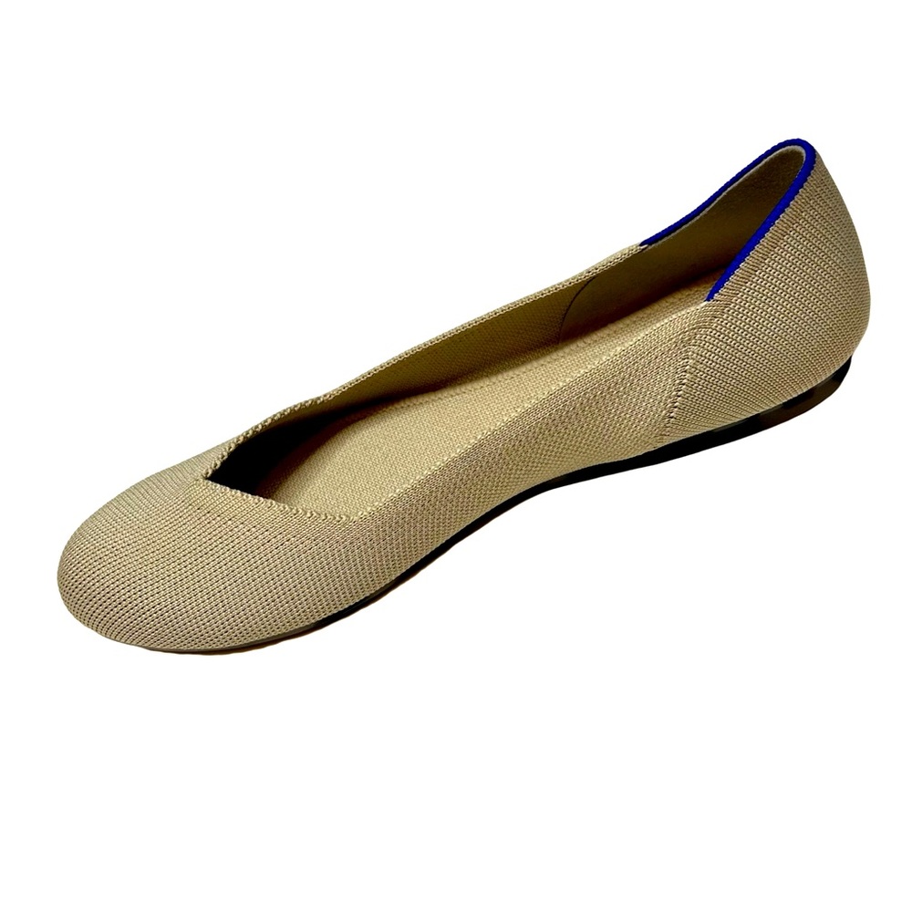 NWOT Rothy’s Beige Rounded Toe Flats, Ecru, Size 9.5